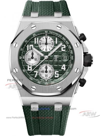 Swiss HBF FACTORY Audemars Piguet Royal Oak Offshore Green Face Automatic Mechanical Watch 